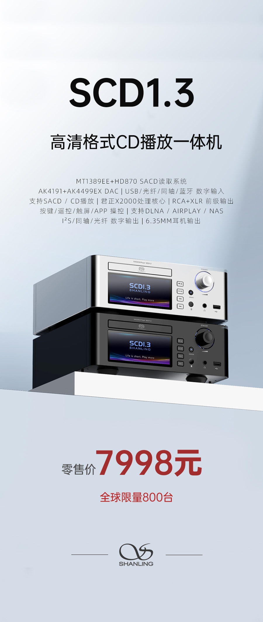 高清世界，由此开启 | SCD1.3 高清格式SACD播放机重磅上市